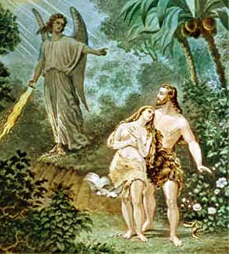 Adam and Eve in the garden